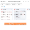 60 Halloween Earrings Laser Cut Bundle | Spooky Jewelry SVG, DXF, PNG & PDF Files