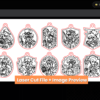50+ Anime Laser Cut Keychain Bundle | Fantasy Character Cutting & Engraving Designs
