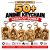 50+ Anime Laser Cut Keychain Bundle | Fantasy Character Cutting & Engraving Designs