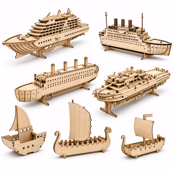95+ 3D Vehicle Laser Cut Puzzle Bundle | SVG, DXF & CDR Files for Wood, CNC & Laser Cutting