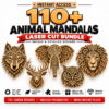 110+ Animal Mandala Laser Cut Bundle | Wall Art SVG, DXF & AI Files for CNC & Glowforge