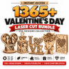 1356+ Valentine’s Day Laser Cut Mega Bundle | SVG, DXF, CDR, EPS, PNG & PDF Designs