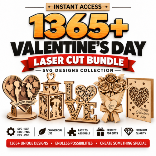 l1 1356+ Valentine’s Day Laser Cut Mega Bundle | SVG, DXF, CDR, EPS, PNG & PDF Designs