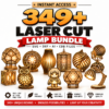 349+ Laser Cut Lamp & Lantern Bundle | Wooden Pendant Light SVG, DXF, CDR & AI Files