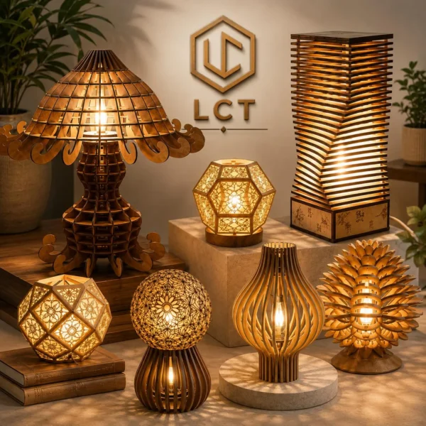 349+ Laser Cut Lamp & Lantern Bundle | Wooden Pendant Light SVG, DXF, CDR & AI Files